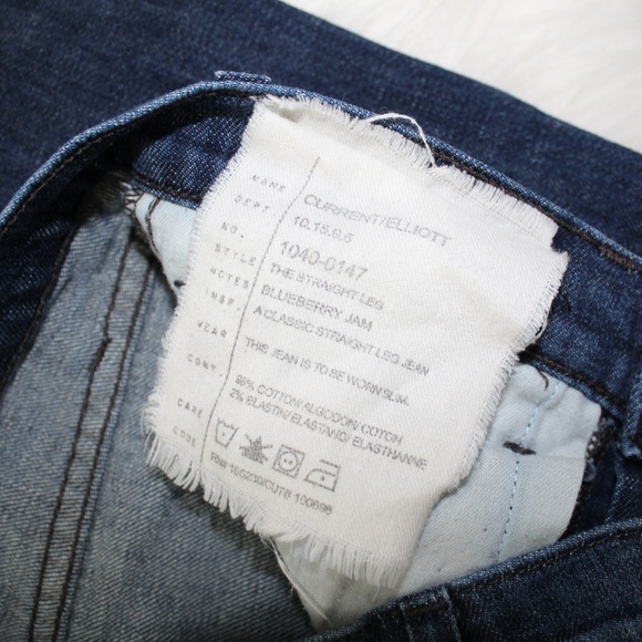 Current/Elliott Straight Jeans 26 EUC - Picture 3 of 5